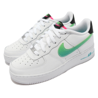 Nike 休閒鞋 Air Force 1 LV8 1 女鞋 經典款 AF1 皮革 球鞋穿搭 大童 白 綠 DJ5154-100