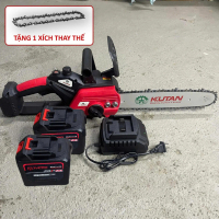 Máy Cưa xích Pin KUTAN 12 inch, Bộ 2 Pin 20 Cell 8 Mosfet Không Chổi Than, Chỉnh Lam Ngoài