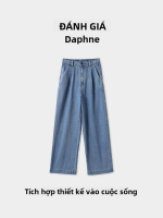 Seluar Jeans Biru untuk Wanita, Longgar dan Langsing Sesuai, Musim Panas 2025, Kaki Lurus dan Lebar,