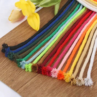 10mm Braided Cotton Rope Hollow Twisted Cord Rope DIY Craft Macrame Woven String Home Textile Accessories Craft Gift 5-20yards
