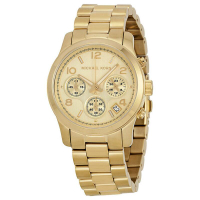 『Marc Jacobs旗艦店』美國代購 MK5055 Michael Kors  全新正品金色不銹鋼三眼計時石英手錶