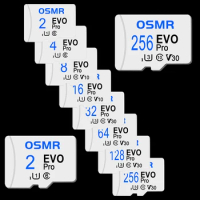OSMR Micro SSD Card C10 8GB 16GB Memory Card C6 2GB 4GB Flash Card V30 High Speed 32G 64G 128G 256GB TF Cards For Car TV Speaker