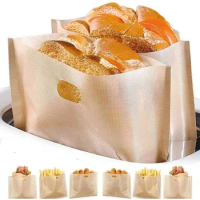 6pcs Toaster Bag Reusable For Grilled Cheese Sandwich Baking Utensils Waterproof And High Temperature Resistant Bread Bag
