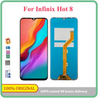For Infinix Hot 8 Display Touch Screen Digitizer Assembly Replacement For Infinix X650 LCD /With Frame