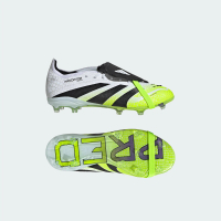 adidas ฟุตบอล รองเท้าฟุตบอลเด็ก Predator Elite สำหรับพื้นสนามหญ้าพร้อมลิ้นรองเท้าพับได้ เด็ก สีขาว J