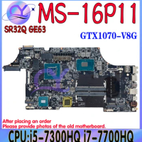 MS-16P11 Notebook Mainboard FOR MSI MS-16P1 VER:1.0 Laptop Motherboard With I7-7700HQ CPU GTX1070-8G GPU 100% Tested OK