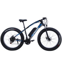 21 Speed Mag Wheel Hybrid Electric Bicycle 26*4.0 Inch Electric Fat Tire Bike