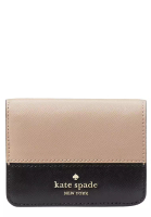 Kate Spade Kate Spade Madison Colorblock Saffiano Leather Small Bifold Wallet in Toasted Hazelnut Multi kc514