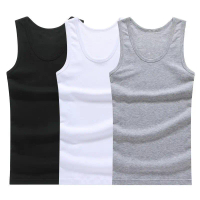 Paket 12 Pcs Tank Top Cowok Jerman Paket 12 PCS  Warna Variasi Nyaman untuk Sehari-hari Dewasa Pria 