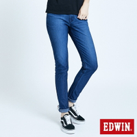 EDWIN JERSEYS 迦績 EJ6 超彈錐形AB牛仔褲-女款 中古藍 JOGGER #暖身慶