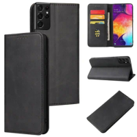 Magnetic Flip Leather Wallet Phone Case for Samsung A72 A52 S22 Ultra S21FE S23 S23Plus S20 S21 S21U S10 Business Luxury Cover