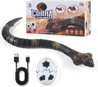 Remote Control Snakes Realistic Rc Snake Prank Cobra Rechargeable Smart Sensing Cat Toy with Infrare