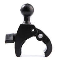 Motorcycle Bicycle Handlebar Rail Mount Base Clamp with 1 inch Ball Mount for Gopro Action Camera Clamp Mount Clip