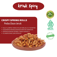 CRISPY SPRING ROLLS 500GRAM/GET EMAS MINI/CEMILAN ENAK RENYAH/RASA PEDAS DAUN JERUK, SAPI PANGGANG, 