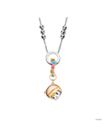 จี้เพชร  Sweet Bean  Logo Charm - สีพิงค์โกลด์+SILVER