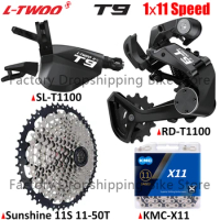 LTWOO T9 1x11 Speed MTB Kits 11V Damping System Rear Derailleur SUNSHINE 42T/46T/50T Cassette X11 Chains Bicycle Parts