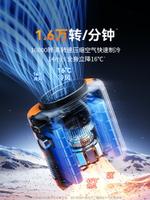掛腰風扇隨身便攜式夾腰間降溫神器戶外工地大風力充電風扇夏天季廚房高溫小型製冷空調衣服超長續航掛脖風扇