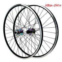 Colorful Mountain Bicycle Wheel Set 26/27.5/29 inch Aluminum Alloy Disc V Brake Front 2 Rear 4 Pellin Bearings 12 Speed Quick