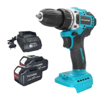 10mm Brushless Electric Drill Screwdriver Cordless 2 Speed 18 Torque Screwdriver Drilling Ice Power Tool Fit Makita 18v Battery