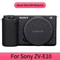 For SONY ZV-E10 Decal Skin vinyl wrap film camera protection carbon fiber sticker with leather scrub 3M full pack