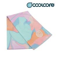 【COOLCORE】 CHILL SPORT 涼感運動巾 大理石粉藍 MARBLE PRINT