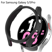 Case for Samsung Galaxy Watch 5 Pro 45mm Galaxy Watch 5 40mm 44mm No Tempered Glass Protector PC Bumper Watch 5/5 Pro Accessorie