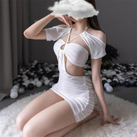 🔥快速出貨🔥 公司貨 漏PP情趣內衣性感夜店包臀激情鏤空透視女套裝制服誘惑衣服睡衣