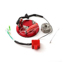 Red Racing Magneto Stator Rotor Ignition CDI Box For Chinese Lifan YX 110cc 125cc 140cc Engine Pit Dirt Motor Bike