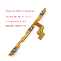 50PCS Power ON OFF Switch Button Flex Cable For Samsung Galaxy A21S A32 A51 A71 A52 S20 S21 Plus Ultra S20FE S21FE