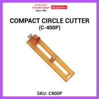[WE-ARTS] Compact Circle Cutter + 5 Blades, NT C-400P, Light Duty Circle Cutter | Stationery Crafts 
