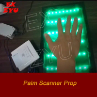 Adventure Room Palm Scanner Prop Escape Game Use Card to trigger Palm Scanner then touch Scanner for certain time Unlock EX ZYU