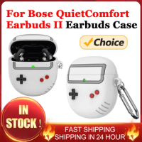 Soft Silicone Headphone Cover Cartoon Wireless Earbuds Protective Shell Waterproof Headset Case For Bose QuietComfort Earbuds II