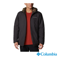 Columbia 哥倫比亞 男款 - 防小雨連帽翻毛外套-黑色 UWE83710BK