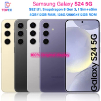 Samsung Galaxy S24 5G S921U1 128/256/512GB ROM 6.2" Dynamic LTPO AMOLED Snapdragon NFC 8/12GB RAM Original Android Cell Phone