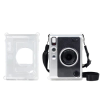 Portable Transparent Camera Case For Instax Mini EVO Camera Dustproof Protective Cover Housing with Strap