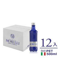 ACQUA MORELLI莫雷莉 義大利天然礦泉水(PET瓶裝500mlx12入)有效期限至2024/05/24