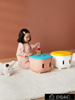 儲物凳 兒童凳子收納凳儲物凳可坐人沙發換鞋凳創意多功能塑料玩具整理箱免運 開發票