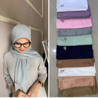 Hijab Deenay Laser Cutting Logo (D) Bisa Cod Flash Sale Murah Original / Krudung Deenay Polos Hijab 