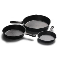 25cm Cast Iron Pan Frying Pan Barbecue Pan Cast Iron Pan Outdoor Picnic Steak Pan Uncoated Physically Non-stick