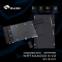 Bykski N-RTXA4000-X-V2 GPU Water Block For Leadtek NVIDIA Geforce RTX A4000 Graphic Cards Radiator, VGA Water Liquid Heatsink