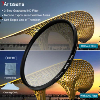 7Artisans 7 artisans 46-82mm HD GND Camera Lens Filter 3 Stop(0.9) Graduated Neutral Density Filter with 18 Multi-Layer Coatings