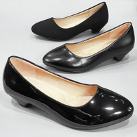 รองเท้าส้นสูง 168-C1,C1A,C1B รองเท้าคัชชูนักศึกษา รองเท้าคัชชูสีดำ 1.5 นิ้ว Fairy หนังPU นิวบัค(เท้าอวบเผื่อไซส์)