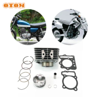 OTOM Motorcycle XR400 85mm Air Cylinder Block Piston Pin Rings Gasket Kit Engine Parts For HONDA TRX400EX NX400 XR400R CB400SS