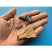 zqn 1/6th WWII US Army M1911 Pistol&amp; Genuine Leather Holster for 12''