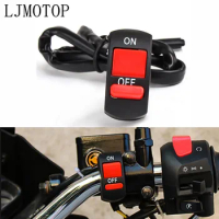 Universal Motorcycle Switches Handlebar Flameout Switch ON OFF Button For Honda CBF600 Black SpiRit PCX 125 150 CBR600F cb400