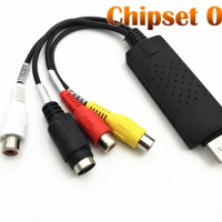 2019 new update Chipset 008 replace 007 USB 2.0 Video Capture Grabber Card adapter TV DVD VHS Audio 