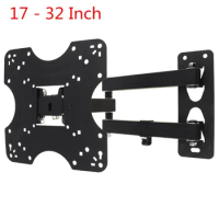 Adjustable Frosted Material TV Wall Mount Bracket Flat Panel TV Frame with Accessories for 17 - 32 Inch LCD LED Monitor Flat Pan