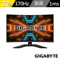 【GIGABYTE 技嘉】M32QC 32型 170Hz HDR400 KVM曲面電競螢幕
