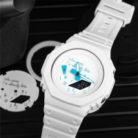 DIY Accessories for GA2100 GA-2100 GA-2110 dial inner shadow circle is pure white without scale Watch modification accessories
