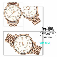 『Marc Jacobs旗艦店』COACH美國代購14502262時尚經典玫瑰金時尚簡約數字鋼帶女錶